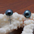 FEIGE 9.5-10mm Freshwater Black Pearls 925 Sterling Silver Retro Simplicity Style Pearl Stud Earrings For Women Fine Jewelry