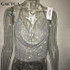 GACVGA 2018 Handmade Crystal Tank Top Sexy Backless Summer Beach Women Crop Top Halter Camis Metal Bralette Ladies Croped Tops