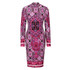 Vintage Women Dress Tribal Print Long Sleeve Bodycon Dresses Ladies Sheath Purple Dress Women 2017 New Arrivals Woman Clothing