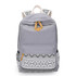 Vintage School Bags for Teenagers Girls Schoolbag Large Capacity Lady Canvas Dot Printing Backpack Rucksack Bagpack BookBag