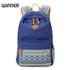 Vintage School Bags for Teenagers Girls Schoolbag Large Capacity Lady Canvas Dot Printing Backpack Rucksack Bagpack BookBag