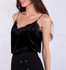 Fashion Womens V-neck Vest Sleeveless Lace Velvet Shirt Blouse Casual Tank Tops
