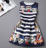 2017 New Vestido De Festa Women Summer Casual Print Dress Vintage Sexy Party Vestidos Slim Plus Size Ladies Maxi Boho Clothing