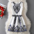 2017 New Vestido De Festa Women Summer Casual Print Dress Vintage Sexy Party Vestidos Slim Plus Size Ladies Maxi Boho Clothing