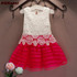 Hot Christmas Girl Dresses Girl Kids Pageant Princess Tutu Crochet Baby Girl Dress Party Wedding Tulle Dresses Girls Clothes