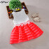 Hot Christmas Girl Dresses Girl Kids Pageant Princess Tutu Crochet Baby Girl Dress Party Wedding Tulle Dresses Girls Clothes