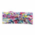 Flower print women headband Elastic Turban Twisted Knotted Headband Ethnic Floral Wide Stretch head Band Hair Accessories