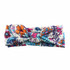 Flower print women headband Elastic Turban Twisted Knotted Headband Ethnic Floral Wide Stretch head Band Hair Accessories