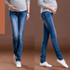 High Quality 2017 Maternity Jeans Pregnant Woman Cartoon Pencil Pants Maternity Elastic Waist DenimTrousers Pregnancy Clothes