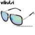 High Fashion Square Mens Sunglasses Brand Designer Unisex Gold Metal Frame Male Eyewear Quality Gradient Sun Glasses For Women
