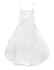 iEFiEL Kids White Flower Girls Dress Floor Length Pageant Wedding Party Formal Occassion Sleeveless Girls Flower Tulle Dresses