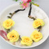 Bohemia Handmade Floral Headband Women Flower Crown Wedding Garland Hair Accessories Girls Flower Hairband Bridal Headdress