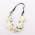 2017 New Bride Bohemian Flower Headband Festival Wedding Floral Garland Summer Hair Band Scrunchy Headband