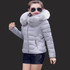 Parkas women winter New 2017 Fashion Women Parka Hooded Hair Jacket  Women's winter coats plus size Women's down jacket cotton
