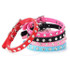 Factory Price! Pet Suede PU Leather Crystal Rhinestone Dog Puppy Cat Collar Necklace XS S M
