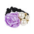 Elastic Hair Bands Women Satin Ribbon Rose Flower Jewelry Hairband Headband Ponytail Holder Hair Band Girls Hair Accessories