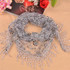 New Women's Soft Lace Triangle Wrap Shawl Chiffon Scarf Long Voile Stole Scarves