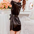 new Women's Sexy Lingerie Lace Dress Underwear Black Babydoll Sleepwear+G-string Hot