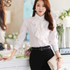 New Arrival Chiffon Ruffles Women Shirts Lady White Shirts Long Sleeve Blouse Shirt Plus Size S-5XL Slim Female Blusa Women Tops