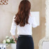 New Arrival Chiffon Ruffles Women Shirts Lady White Shirts Long Sleeve Blouse Shirt Plus Size S-5XL Slim Female Blusa Women Tops