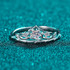 Round Cut Moissanite Diamond Princess Crown Ring
