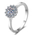 Round Cut Moissanite Diamond Classic Halo Ring