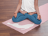 Stretching Cat - Blue & Pink - Hot Yoga Mat