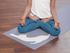 Stretching Cat - Blue & Pink - Hot Yoga Mat