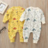 Baby Cute Cartoon Dino Printed Long Sleeve Rompers