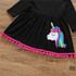 Girls Rainbow Unicorn Printed Long Sleeve T-shirt & Pants Wholesale