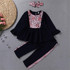 Toddler Girls Long Sleeve Print Top & Pants & Headband Wholesale Girls