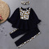 Toddler Girls Long Sleeve Print Top & Pants & Headband Wholesale Girls