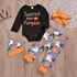 Baby Girls Letter Printed Romper & Pants & Headband & Hat Baby Wholesale