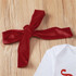 Baby Girl Letter Print Romper & Suspender Skirt &Headband Baby Wholesale