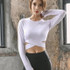 Women's Sports Wear For Fitness Running Jogging Seamless Long Sleeve Gym Woman Sport Shirt Yoga Top Female Workout Tops T-shirt