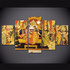 5 Piece Canvas Poster Buda Painting Hindu Gods Art Painting Picture Poster Wall Prints Art Wall Decor