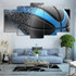 HD Printed 5 Piece Canvas Art Basketball Disintegration Painting Wall Pictures Living Room Decor