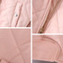 Women Zipper Long Sleeve Stand Collar Cotton-padded Bomber jackets