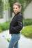 Women Zipper Long Sleeve Stand Collar Cotton-padded Bomber jackets