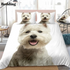 White Terrier Bedding Set