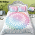 Light Blue Green Mandala Bedding Set