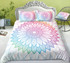 Light Blue Green Mandala Bedding Set