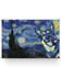 Molomon Inspirational Starry Night with German Shepherd Dog Style Vicent Van Gogh Poster Family Friend, Awesome Birthday Gift Decor Bedroom, Living Room Art 24x16 Poster New