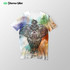 Elephant Mandala by Mcashe T-Shirt