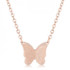 Breanne Rose Gold Stainless Steel Rose Gold Butterfly Necklace (pack of 1 ea)