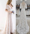 Lace V-Neck  Backless Bohemian Beach Wedding Dress Bridal Wedding Gown