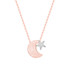 Women Rose Gold Stainless Steel Necklace