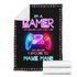 I'm a gamer not because i don't have a life but because i choose to have many Fleece Blanket TXX - PP