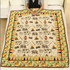 Bear Campfire Pattern Camping Quilt Blanket