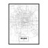 City Maps Minimalist Wall Art